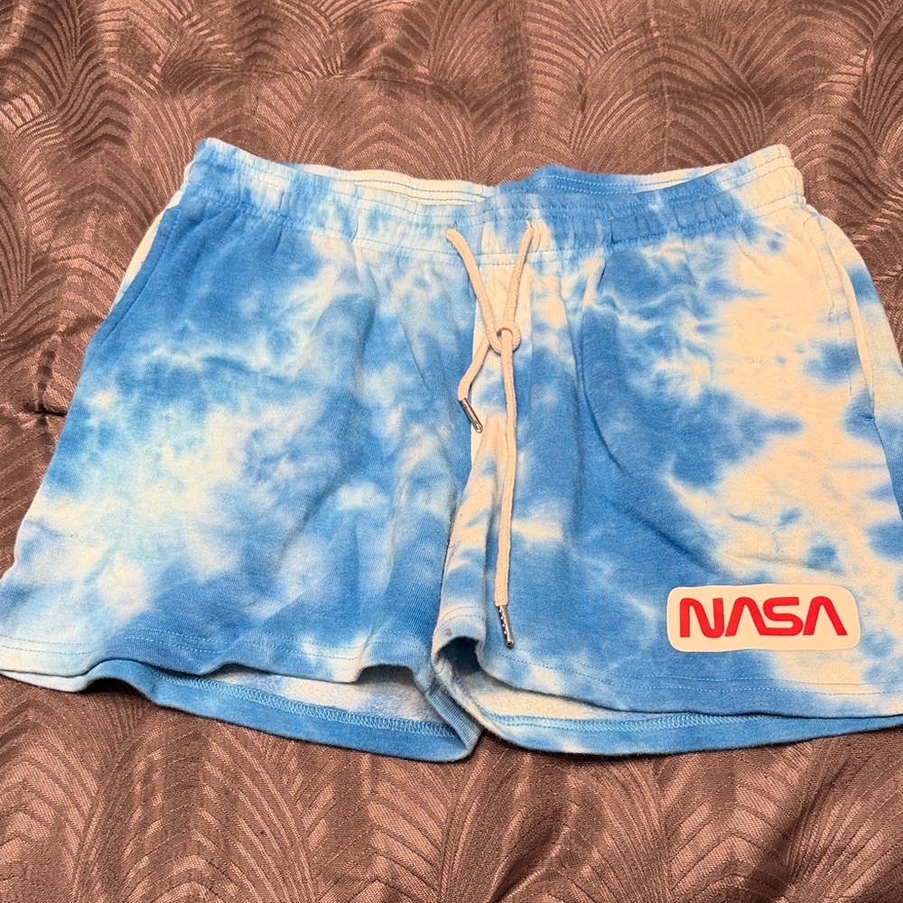 NASA Blue Tie-Dye Men's Shorts